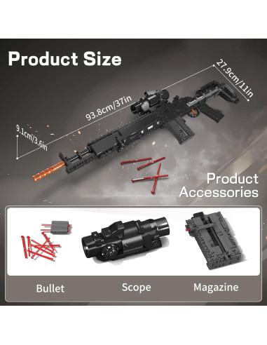 Mould King MK14 Modelo de Bloques de Construcción 1606 PCS