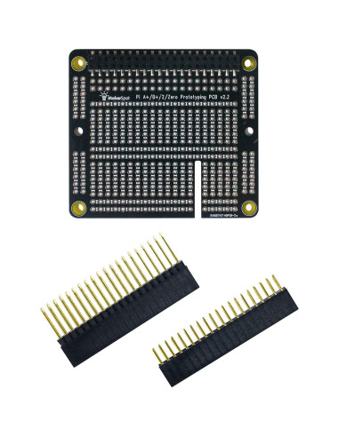 Placa de Prototipado MakerSpot para Raspberry Pi 2/3/4 con Conectores