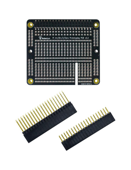 Placa de Prototipado MakerSpot para Raspberry Pi 2/3/4 con Conectores