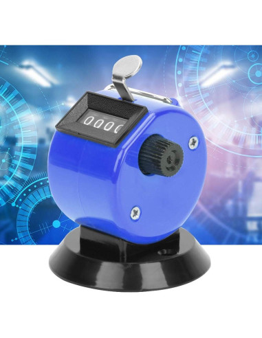 Contador Manual Mecánico Hilitand 4 Posiciones Azul