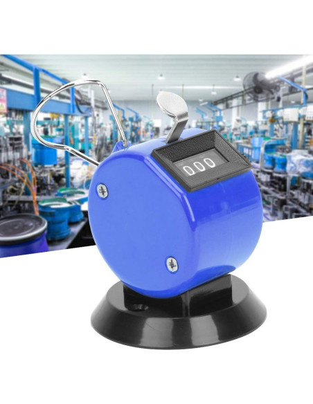 Contador Manual Mecánico Hilitand 4 Posiciones Azul