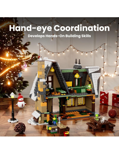 Set de Bloques de Construcción Mould King Casa Navideña 19.5 cm