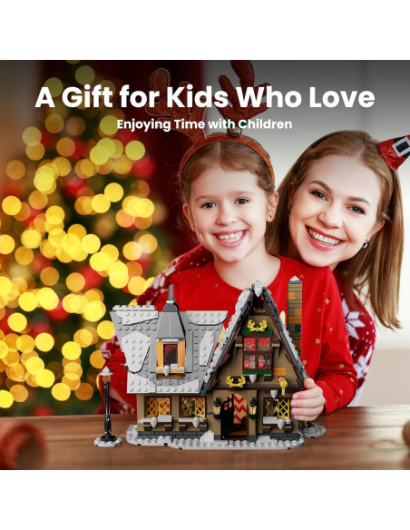 Set de Bloques de Construcción Mould King Casa Navideña 19.5 cm