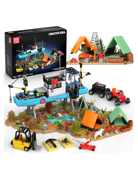 Set de Construcción Mould King Barco de Pesca 1234 Piezas