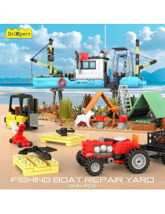 Set de Construcción Mould King Barco de Pesca 1234 Piezas 2