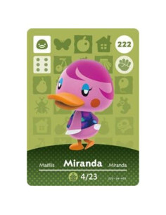 Tarjeta Amiibo Miranda Animal Crossing Serie 3 - Nintendo