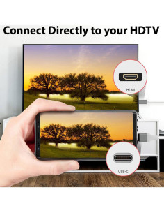 Cable HDMI USB-C 4K Volt Plus Tech 2m Compatible Raspberry Pi 2