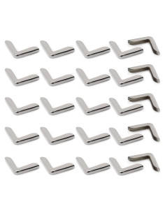 100 Protectores de Esquinas de Metal Luzen para Libros