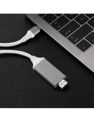 Cable HDMI USB-C 4K Volt Plus Tech 2m Compatible Raspberry Pi