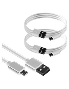 Cable MicroUSB Carga Rápida 2.0 1.8M Volt+ (2 Pack) Blanco
