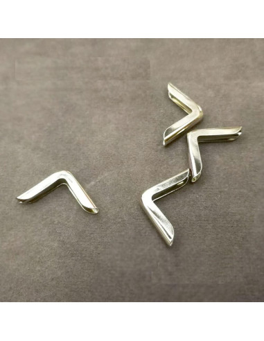 100 Protectores de Esquinas de Metal Luzen para Libros