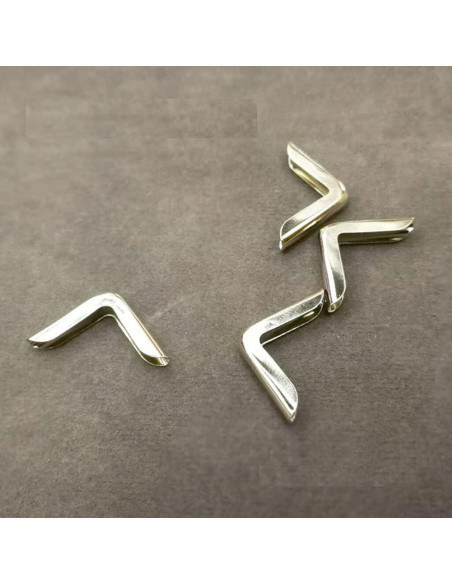 100 Protectores de Esquinas de Metal Luzen para Libros