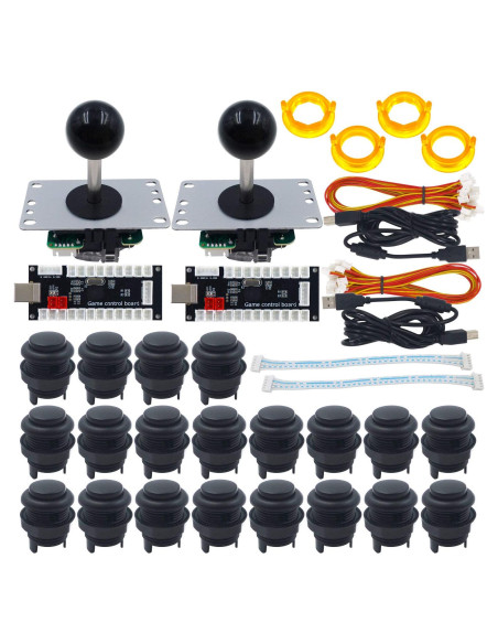 Kit de Juego Arcade SJ@JX para 2 Jugadores DIY USB Sin Retraso