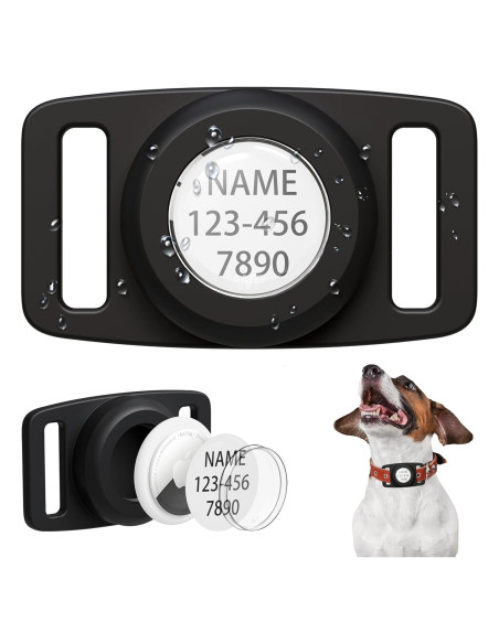 Soporte impermeable para AirTag en collar de perro LANIMO