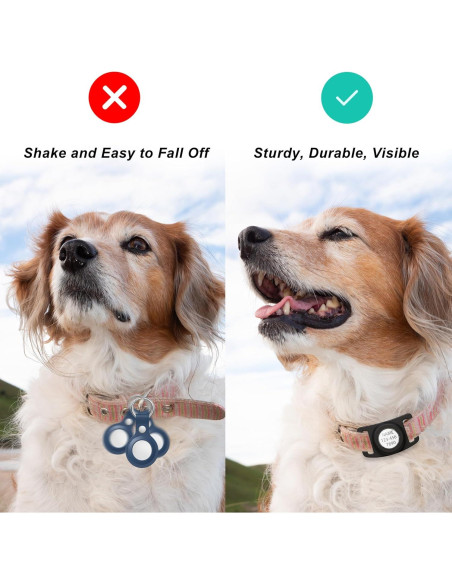 Soporte impermeable para AirTag en collar de perro LANIMO