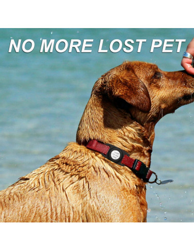 Soporte impermeable para AirTag en collar de perro LANIMO