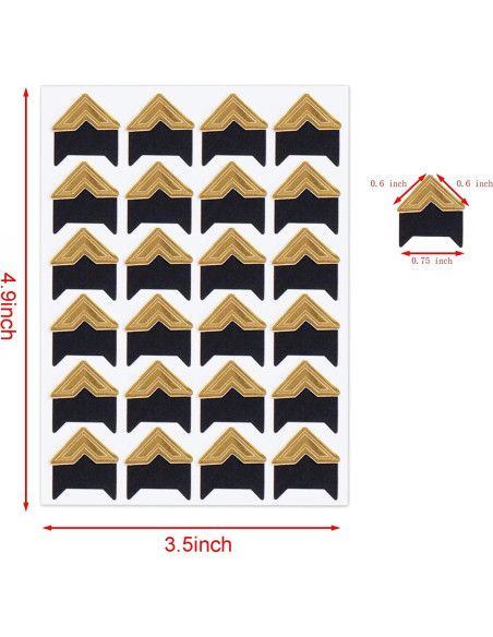 Esquinas Adhesivas para Fotos Penta Angel 288 Piezas 6 Colores