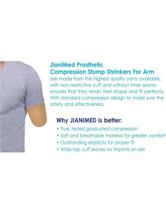 Reductor de muñón protésico JianiMed XL 20-30 mmHg 2