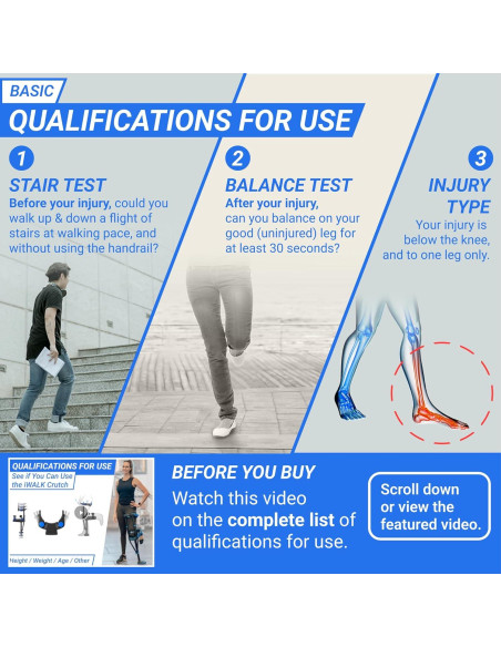 Muleta de Rodilla Sin Manos iWALK3.0 - Alternativa a Muletas