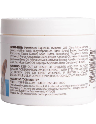 Bálsamo para patas y nariz Palmer's 99g - Manteca de cacao