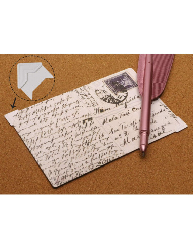 Esquinas Adhesivas para Fotos Penta Angel 288 Piezas 6 Colores