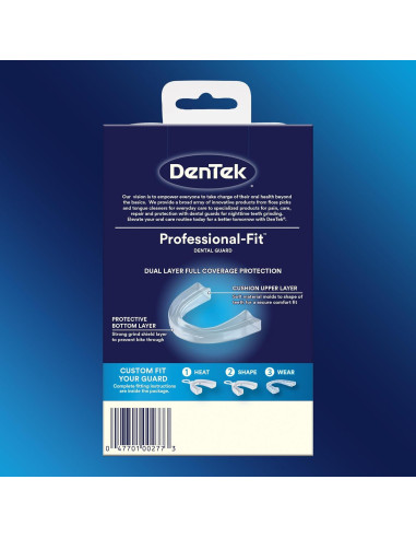 Guardia Bucal DenTek Ajuste Profesional para Bruxismo 1 Unidad