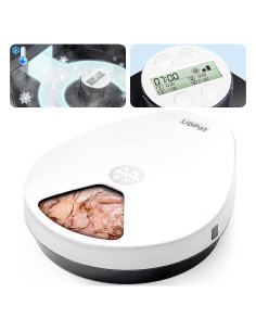 Dispensador Automático de Comida Húmeda UBPet F10 5 Comidas