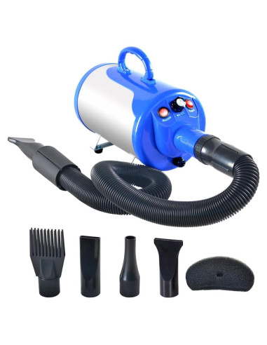 Secador de Pelo para Mascotas SHELANDY 2400W Azul