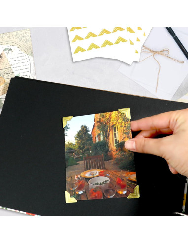 240 Esquinas de Foto Autoadhesivas Aeaocvo para Scrapbooking