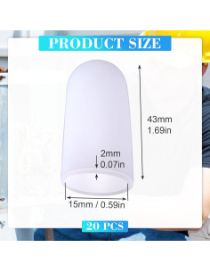 20 Protectores de Dedos de Gel ANCIRS - Soporte para Artritis 2