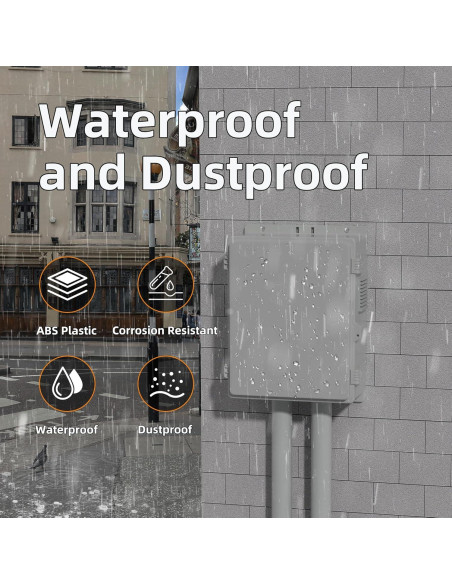 Caja Eléctrica Impermeable Joinfworld 40x28x15cm con Ventilador