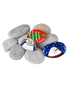 Piedras de Río para Pintar 10 Pcs 5-7.6 cm Dojobkinb