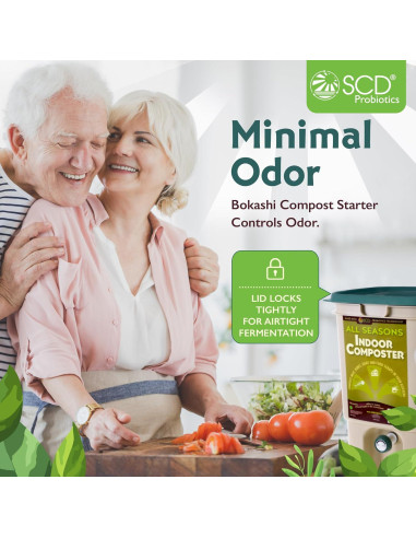 Kit Compostador Interior SCD Probiotics - 2 Contenedores 10 Gal