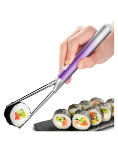 Juego de Palillos de Metal IROJEEF 258 mm Púrpura