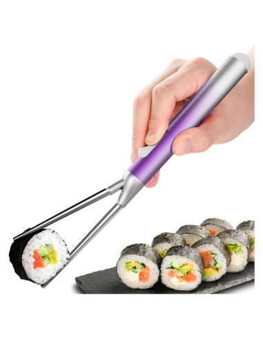 Juego de Palillos de Metal IROJEEF 258 mm Púrpura