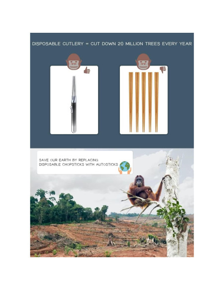 Juego de Palillos de Metal IROJEEF 258 mm Púrpura