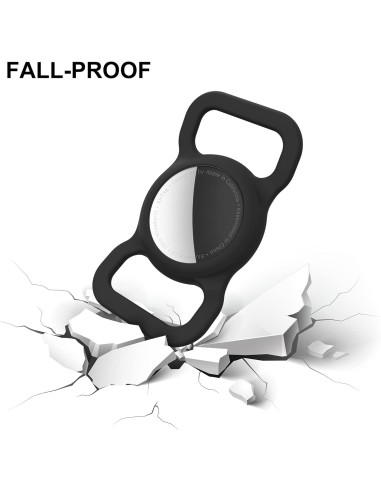 Soporte para Collar de Perro Airtag DLENP Negro Hueso