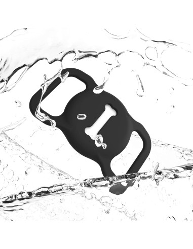 Soporte para Collar de Perro Airtag DLENP Negro Hueso