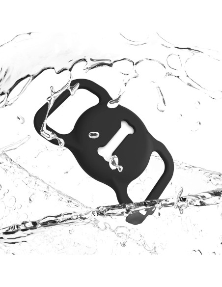 Soporte para Collar de Perro Airtag DLENP Negro Hueso