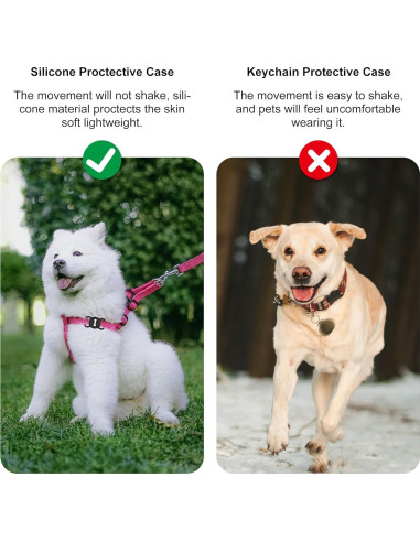 Soporte para Collar de Perro Airtag DLENP Negro Hueso