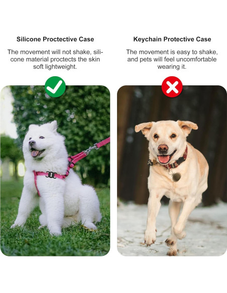 Soporte para Collar de Perro Airtag DLENP Negro Hueso