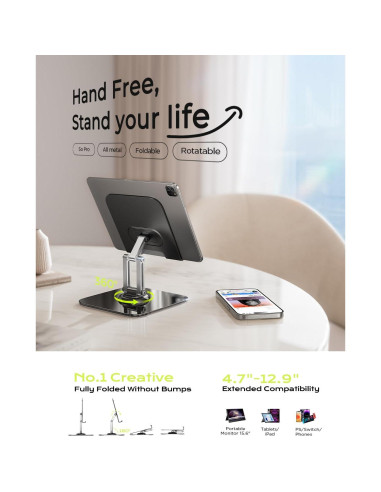 Soporte Ajustable para iPad LISEN 2025 - Rotación 360