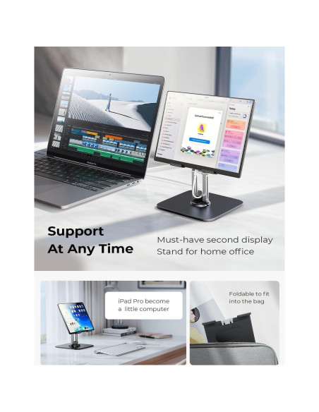 Soporte Ajustable para iPad LISEN 2025 - Rotación 360
