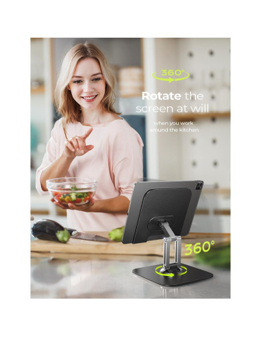 Soporte Ajustable para iPad LISEN 2025 - Rotación 360