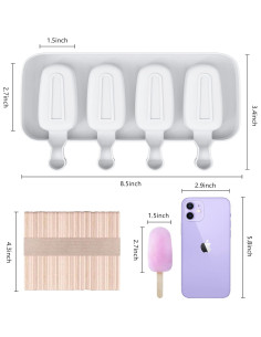 Moldes para Paletas de Silicona Ouddy Life - 8 Cavidades 2