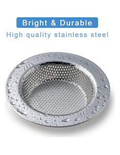 Filtro de Fregadero Doble Capa Honmein 11.43 cm Acero Inoxidable 2