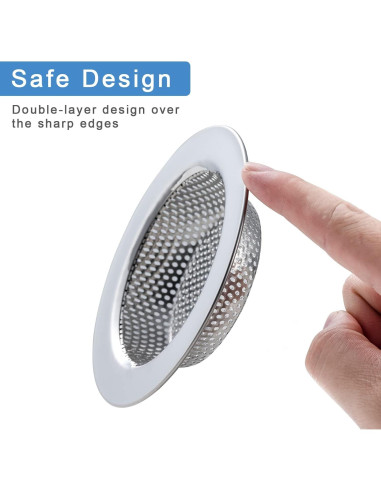 Filtro de Fregadero Doble Capa Honmein 11.43 cm Acero Inoxidable