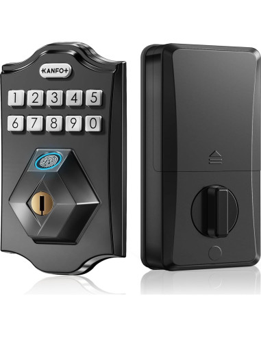 Cerradura Biométrica KANFOX S2 con Huella Dactilar y Teclado