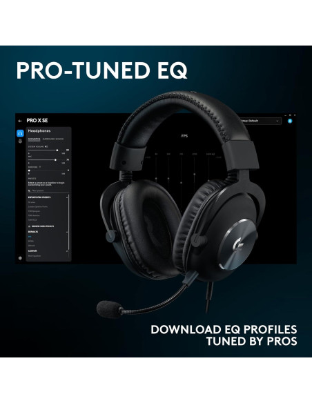 Auriculares Gaming Logitech G Pro X SE con Micrófono 50mm