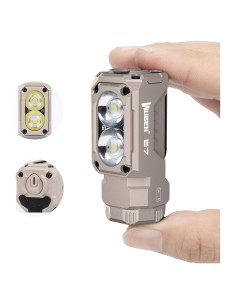 Linterna EDC WUBEN E7 1800 Lúmenes Recargable IP68 Caqui